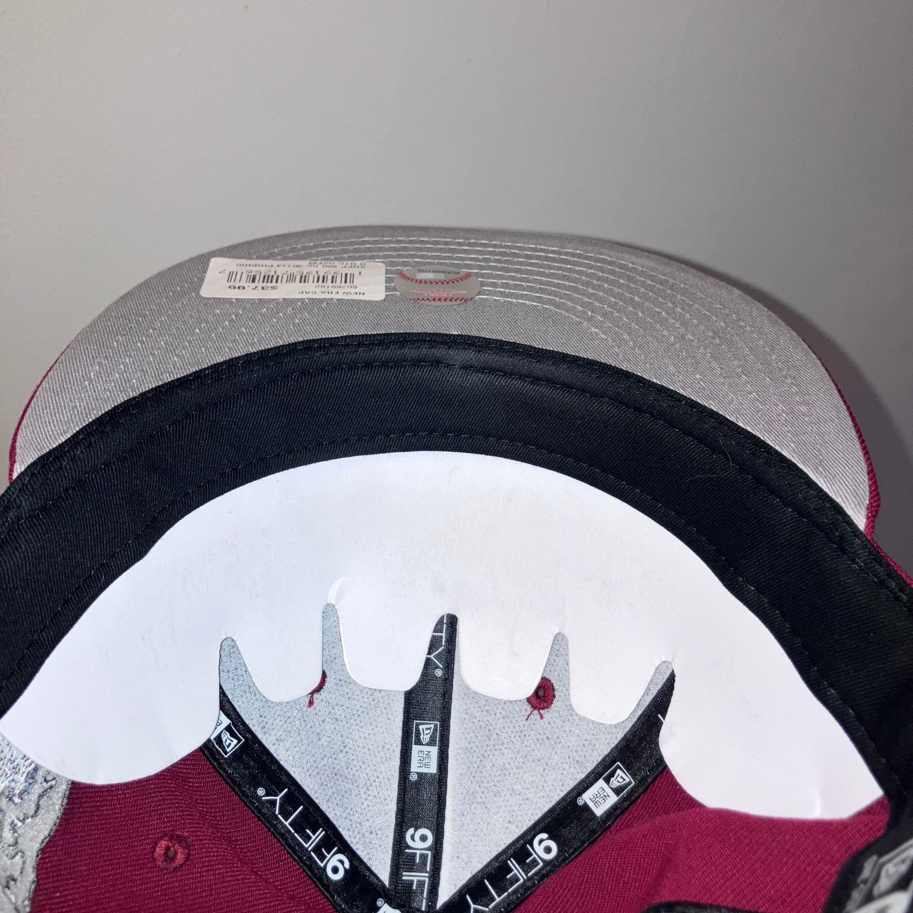Philadelphia Phillies Tidal Wave Burgundy Cooperstown Snapback Hat
