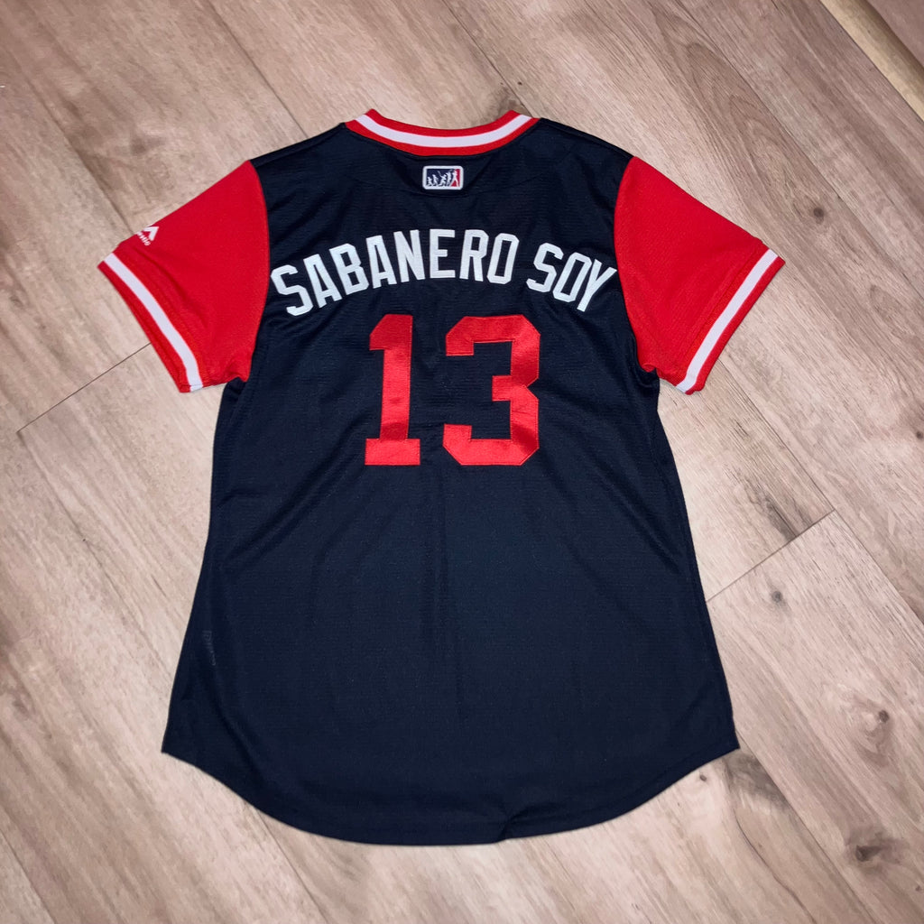 Ronald Acuna Women 2018 Atlanta Braves Majestic Jersey Small