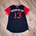 Ronald Acuna Women 2018 Atlanta Braves Majestic Jersey Small