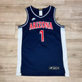 Arizona Wildcats #1 Navy Basketball Jersey Nike Limited Elite Medium
