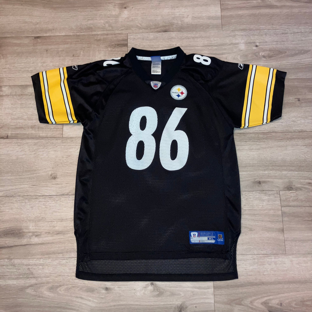 HInes Ward Pittsburgh Steelers Black Reebok Jersey Small