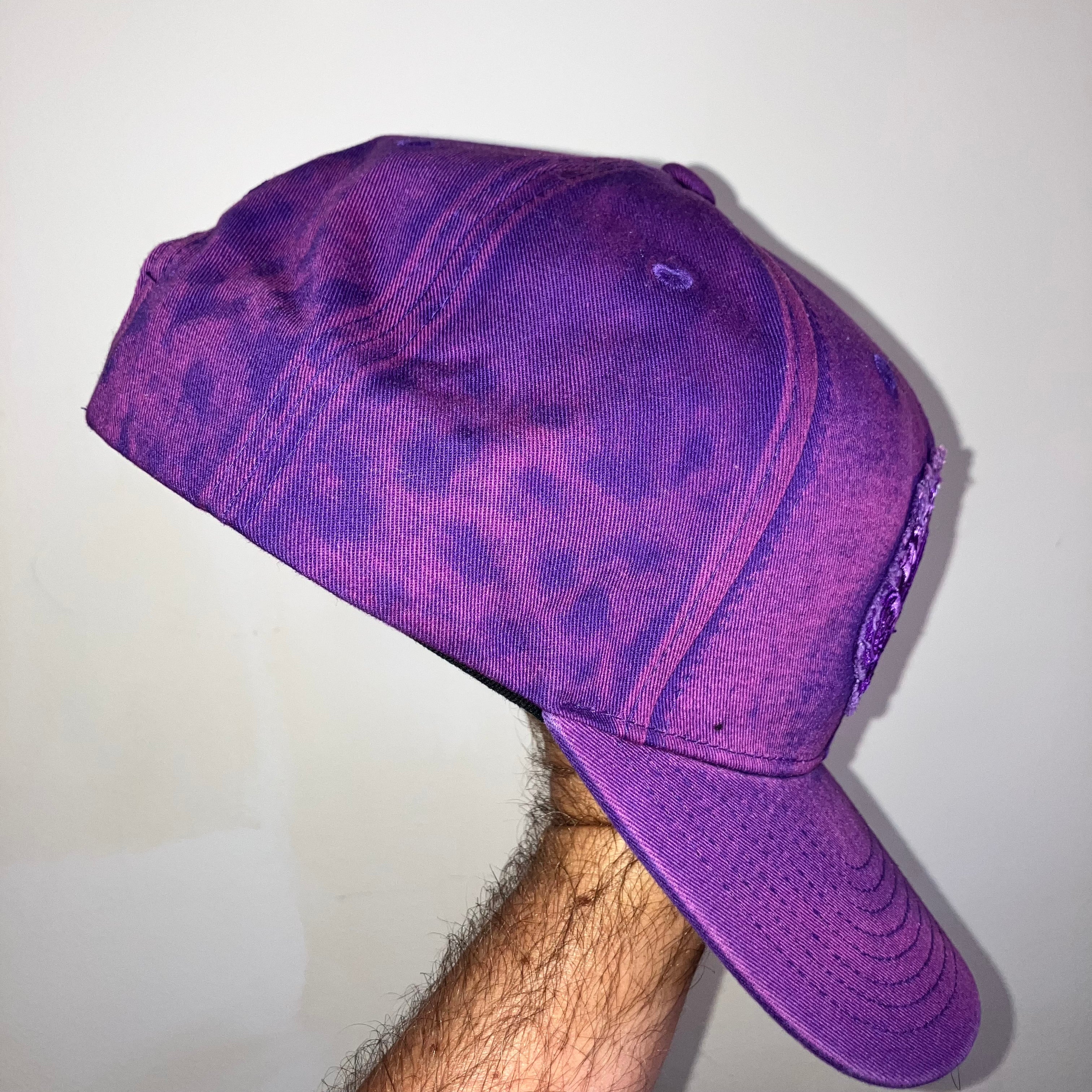 Toronto Raptors Purple Stone Denim Wash Snapback HWC Hat