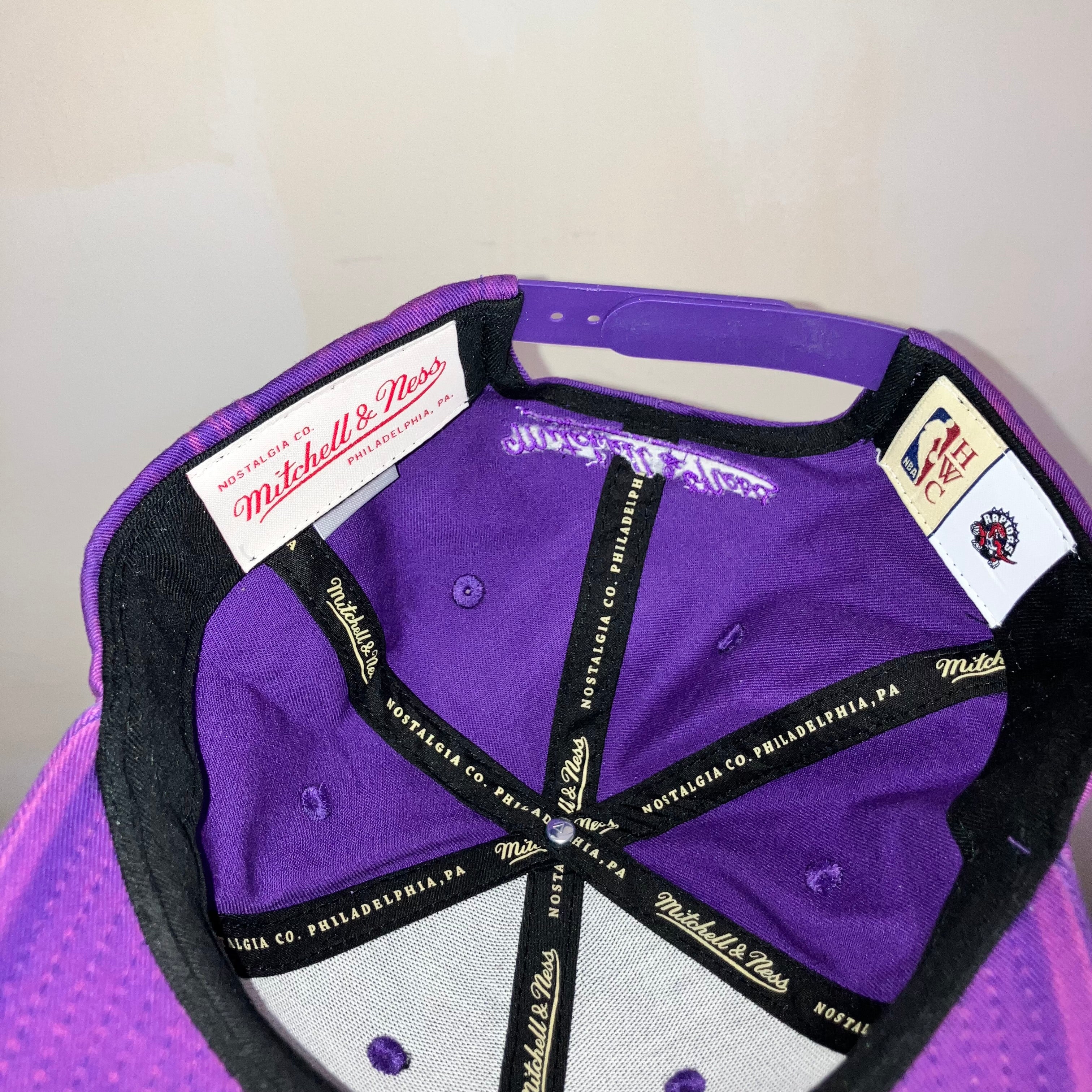 Toronto Raptors Purple Stone Denim Wash Snapback HWC Hat
