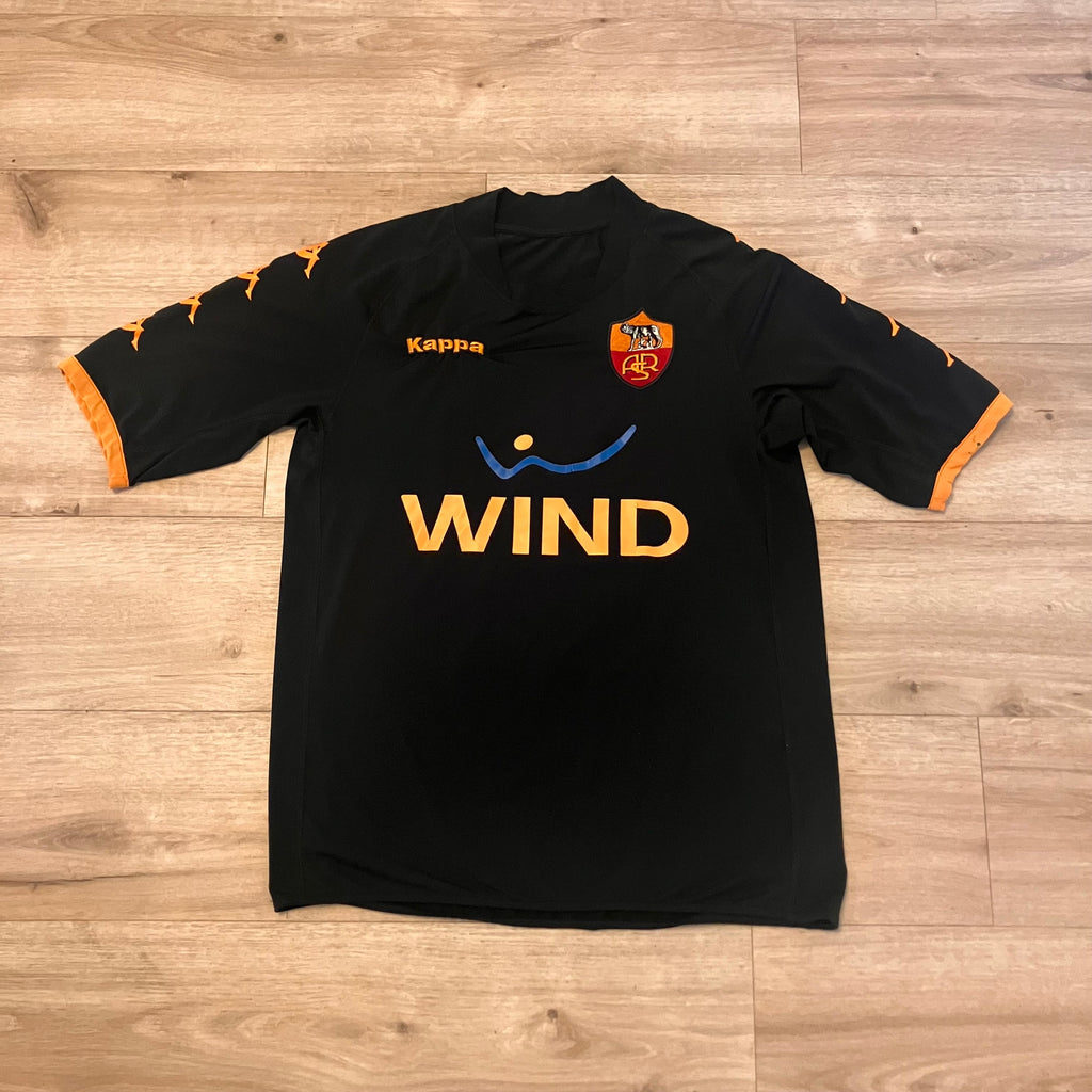 Francesco Totti AS Roma 2009/10 3rd Black Kappa Jersey XL