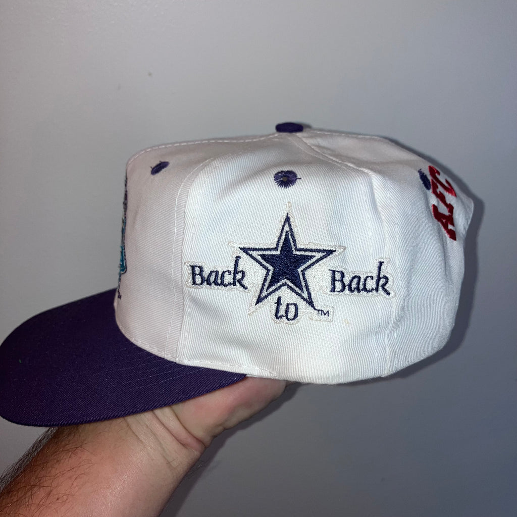 Dallas Cowboys Super Bowl XXVIII Logo 7 Snapback Hat Back to Back