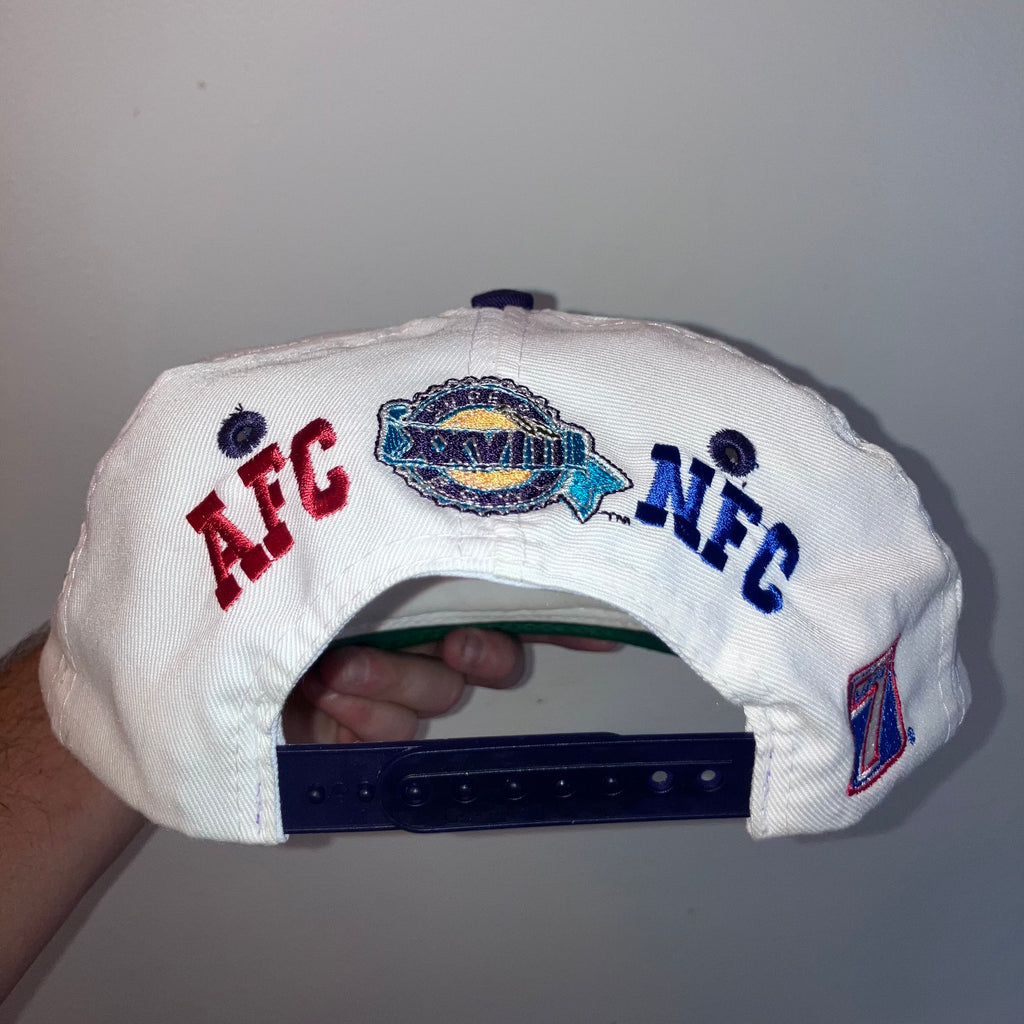 Dallas Cowboys Super Bowl XXVIII Logo 7 Snapback Hat Back to Back