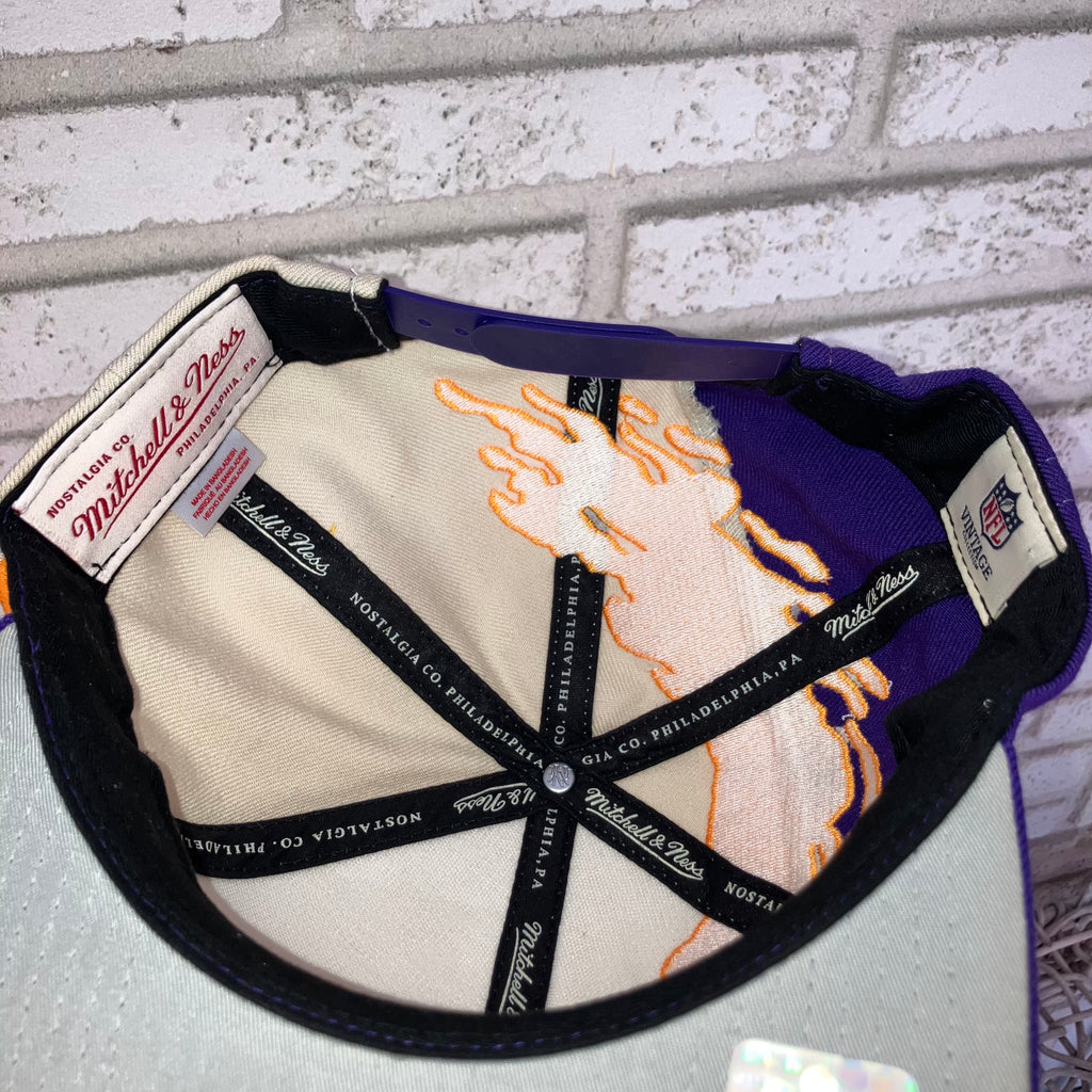 Minnesota Vikings Mitchell & Ness Splash Snapback Hat