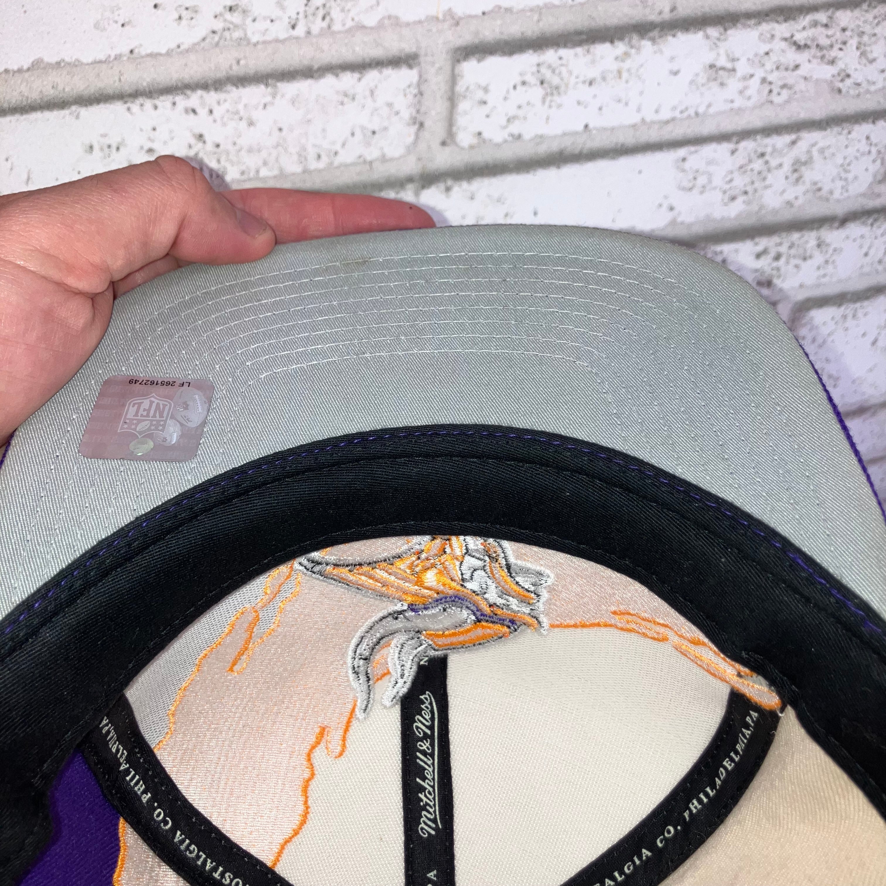 Minnesota Vikings Mitchell & Ness Splash Snapback Hat