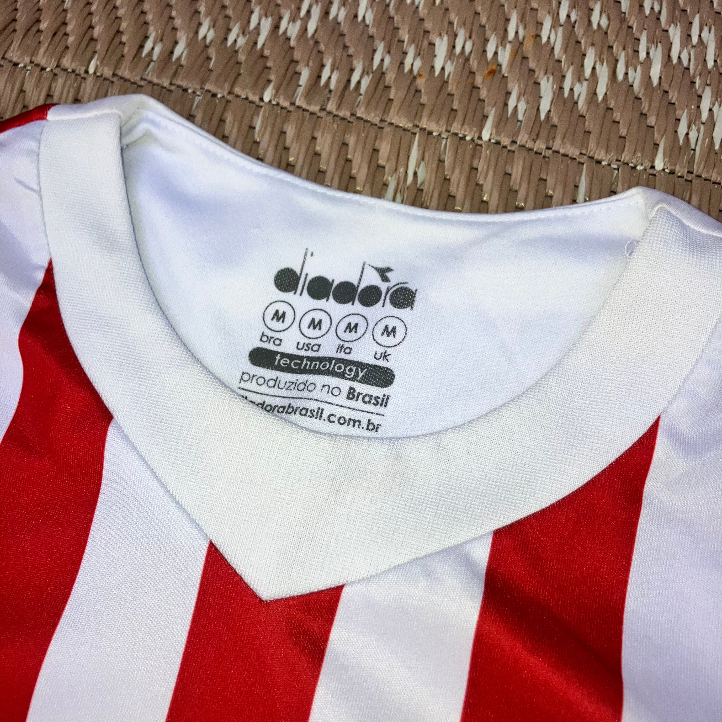 Clube Náutico Home Red Stripe Diadorda Jersey Medium Brasil