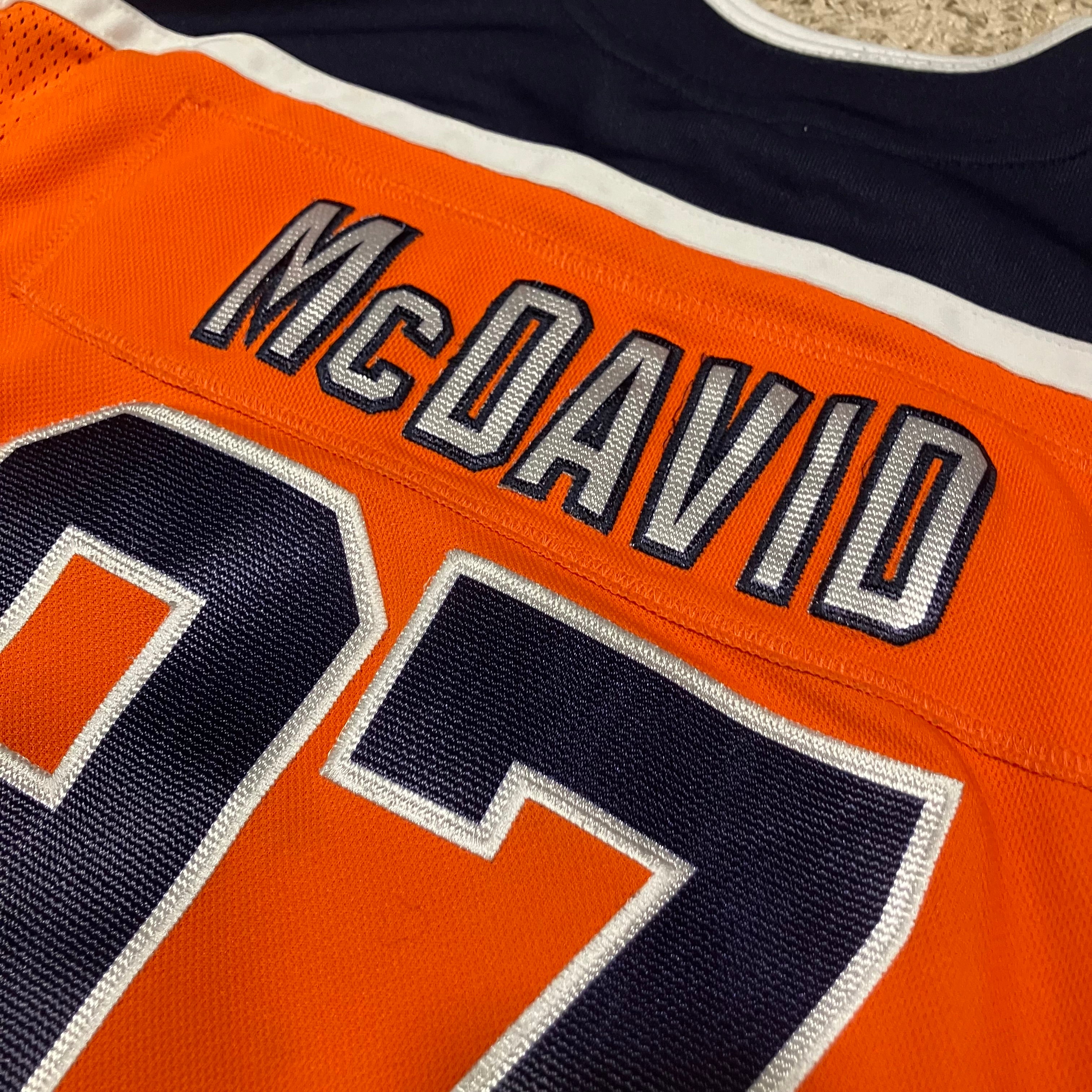 Youth Connor McDavid Edmonton Oilers Orange Jersey XL