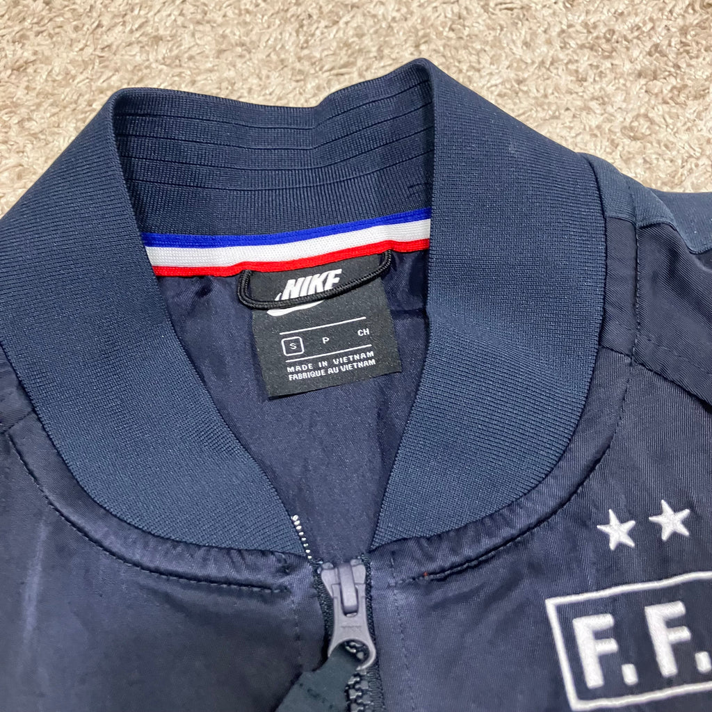 France FFF Navy Warm-Up Jacket Nike Small