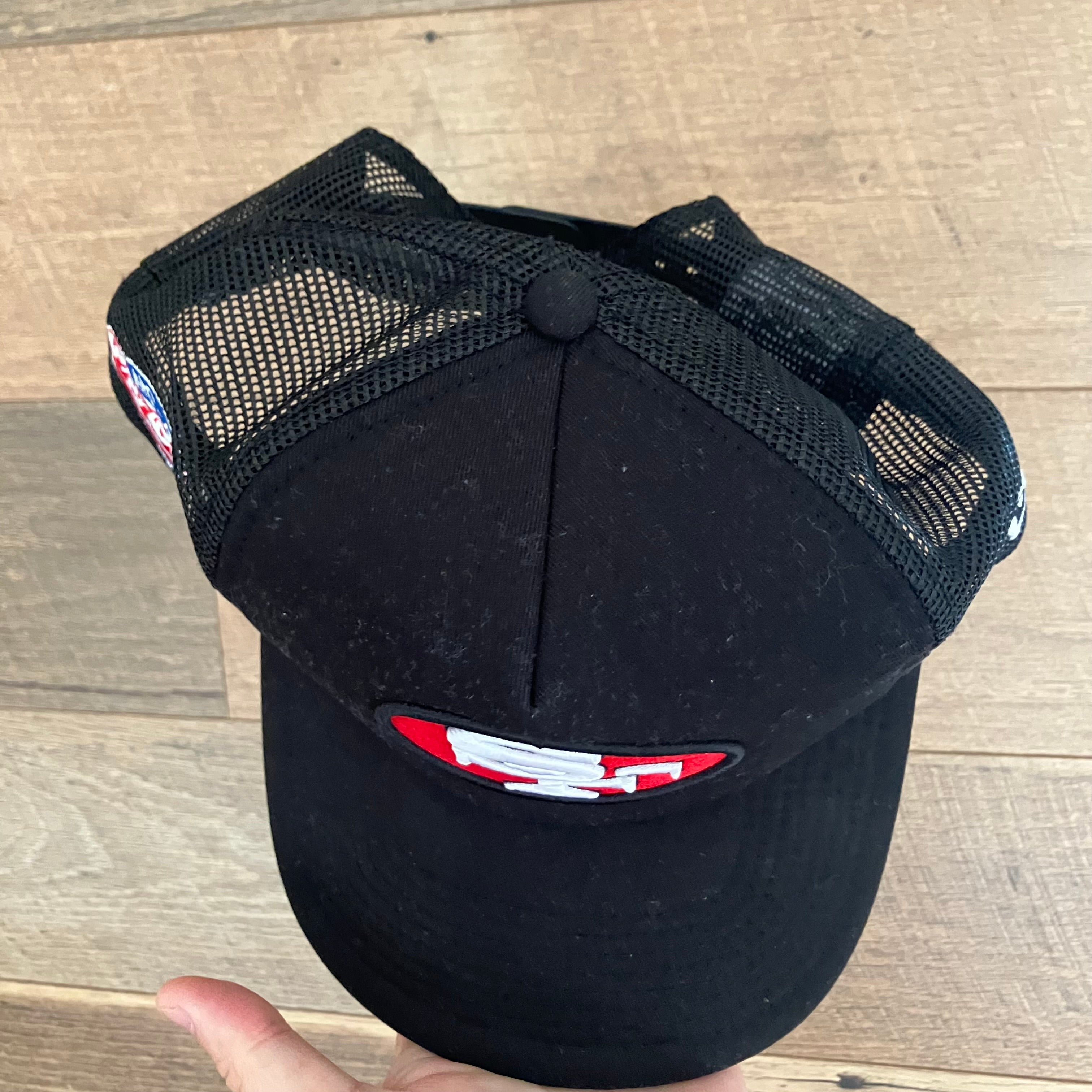 1986 San Francisco 49ers Black Pro Bowl Trucker New Era Hat