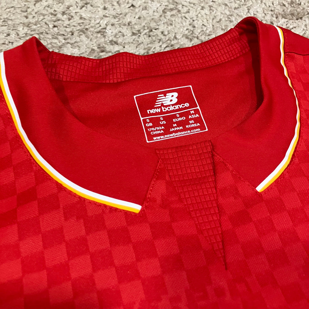 Philippe Coutinho 2015/16 Liverpool Home Red New Balance Jersey Small