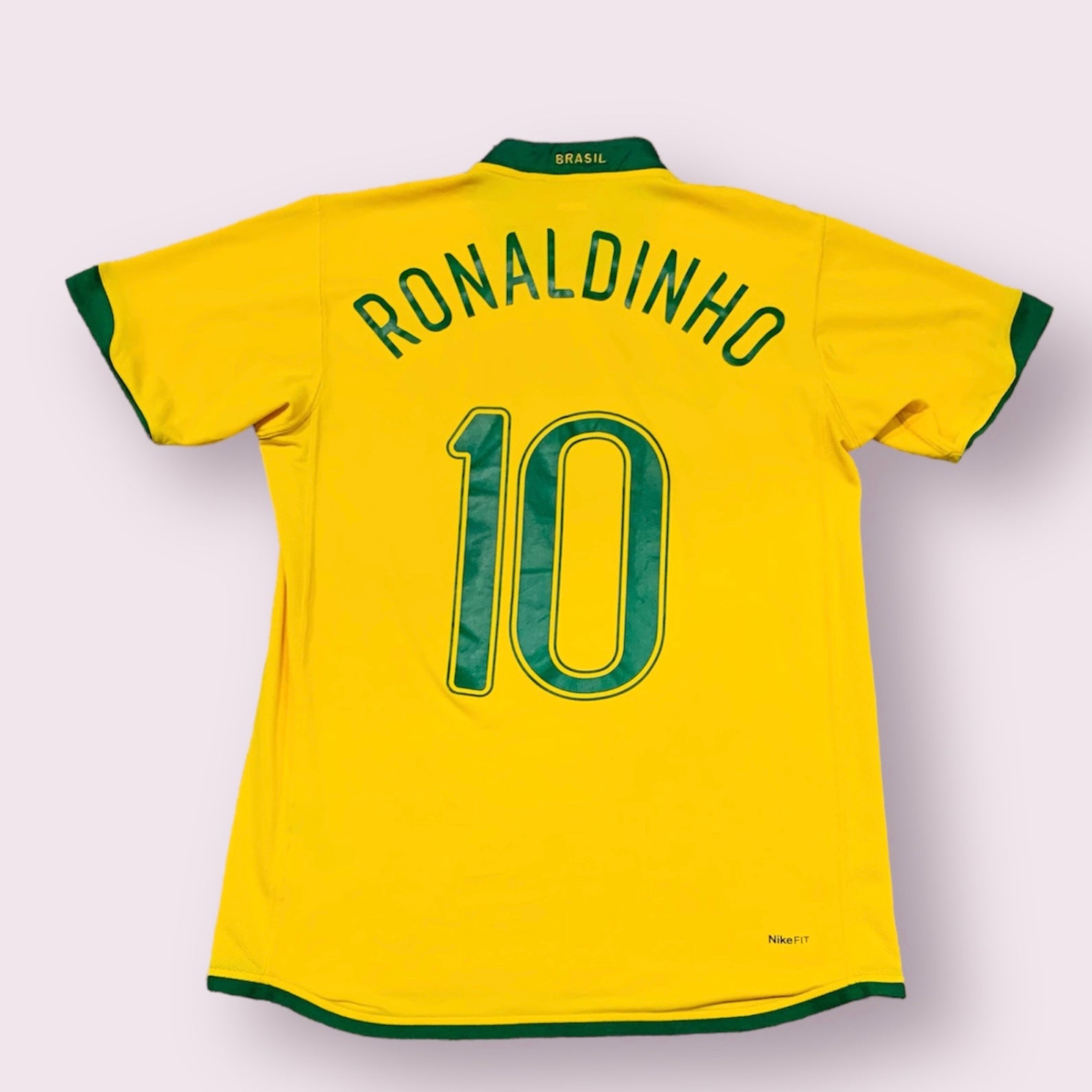 Ronaldinho 2006 Brazil Home Yellow Jersey Men Medium