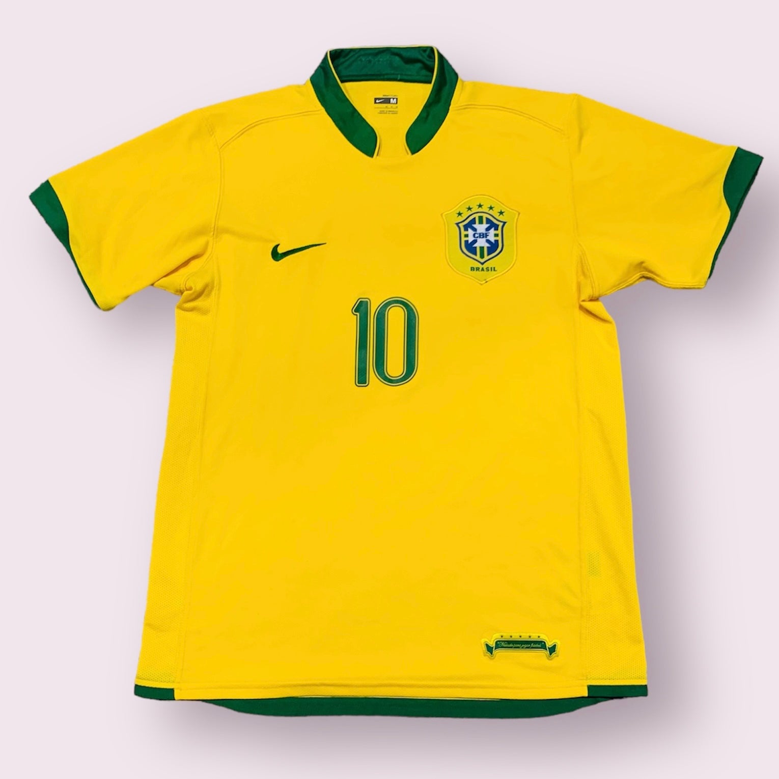 Ronaldinho 2006 Brazil Home Yellow Jersey Men Medium