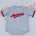 Montreal Expos Jerseys Road Gray 6400 Majestic Jersey Large
