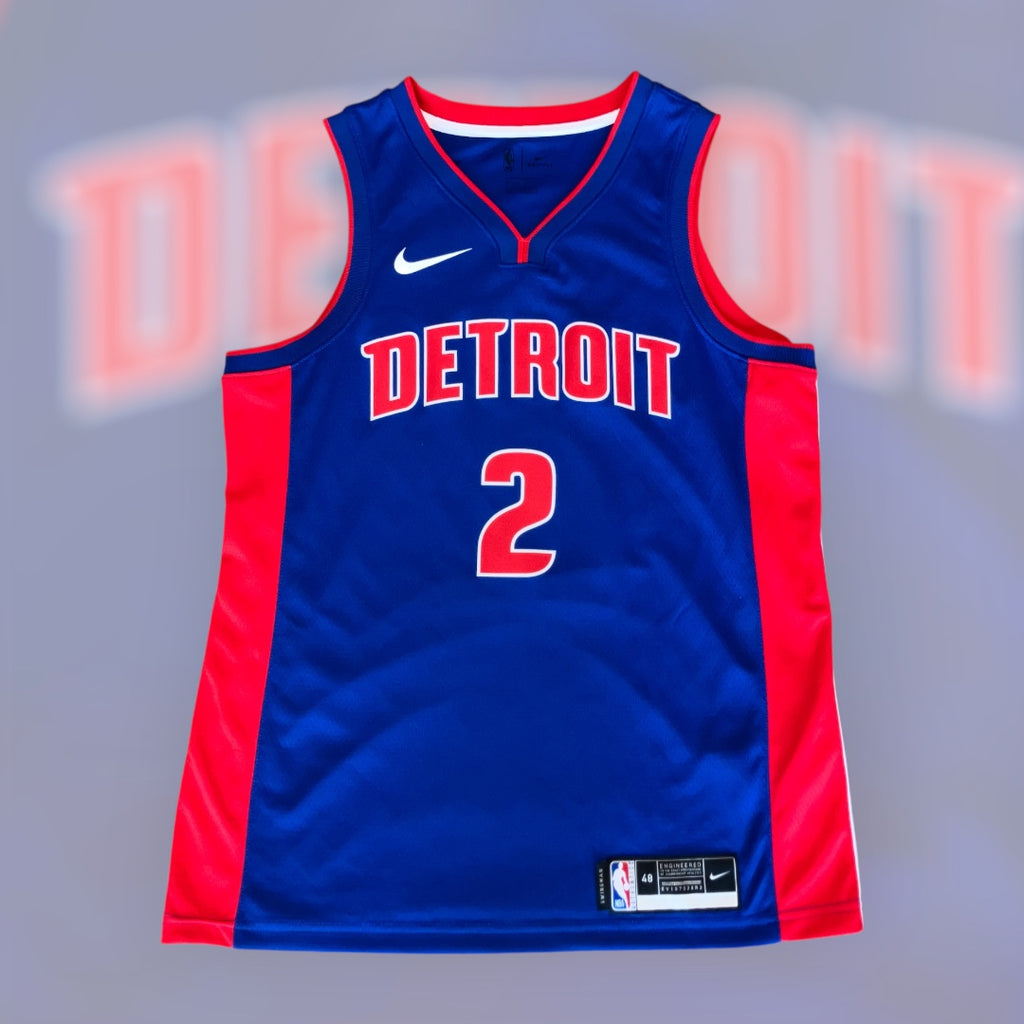 Cade Cunningham Detroit Pistons Blue Nike Swingman Jersey 48
