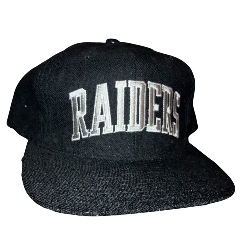 Los Angeles Raiders Block Arch Wool Starter Snapback Black Hat