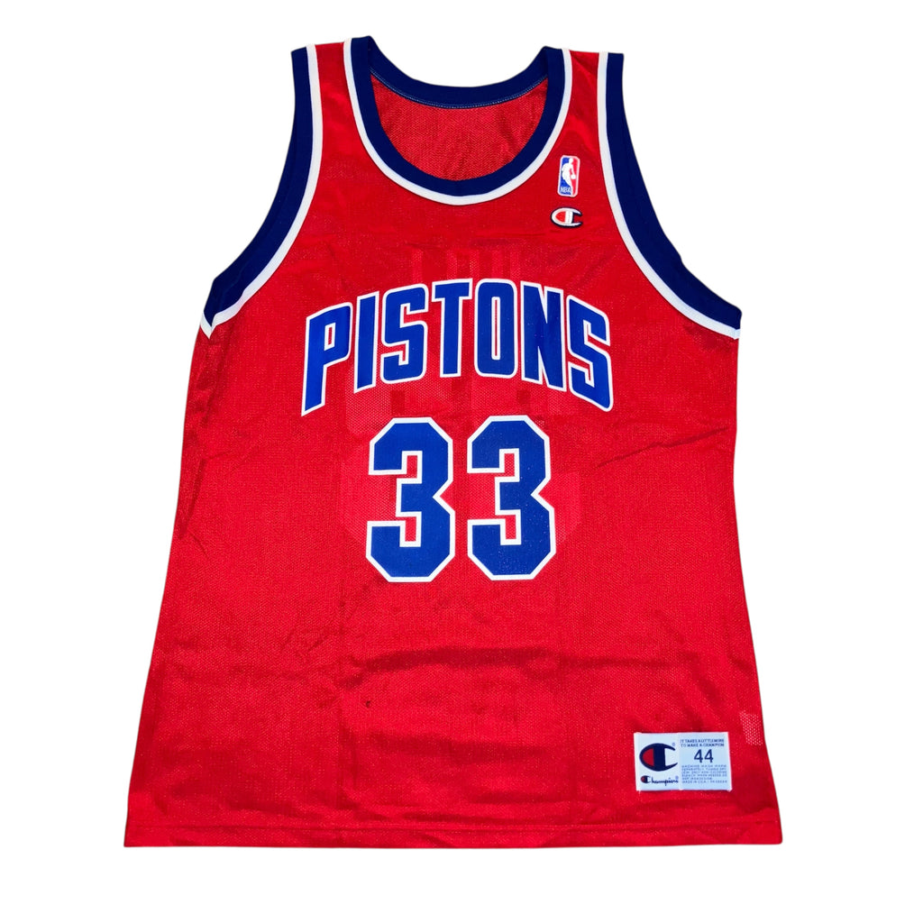 Grant Hill Detroit Pistons Red Champion Jersey 44