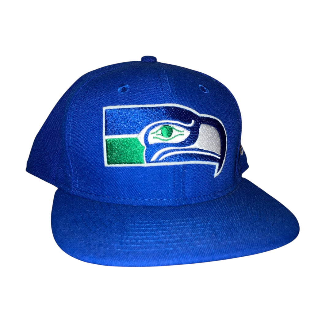 Seattle Seahawks Throwback New Era Blue Snapback Hat