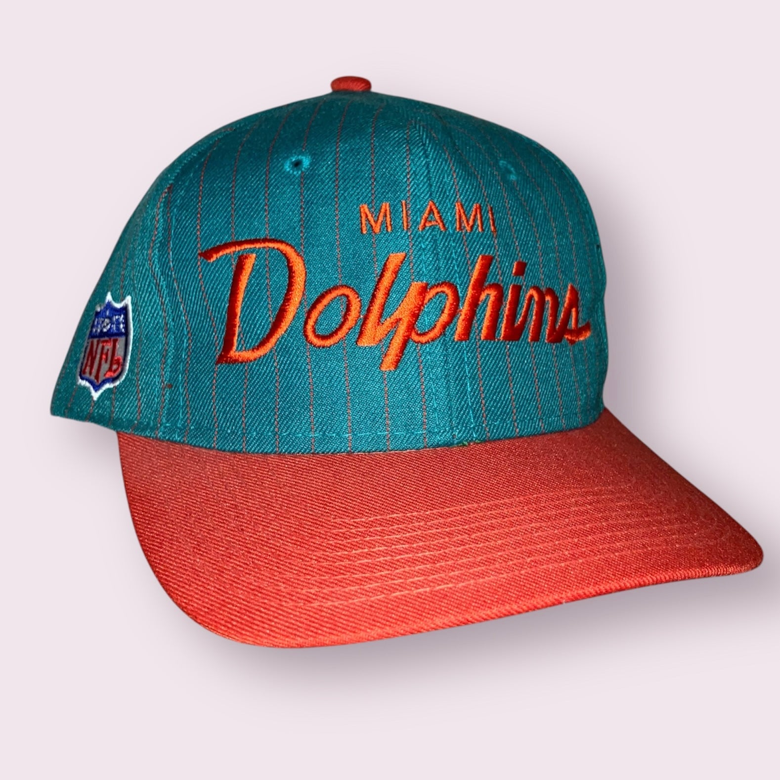 Miami Dolphins The Pro Sports Specialties Pinstripe Aqua Snapback Hat