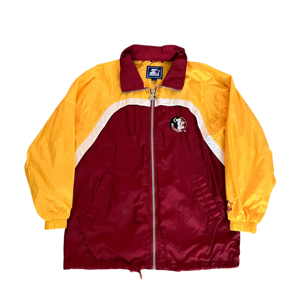 Florida State Seminoles Starter Garnet Hoodie Windbreaker Jacket Medium FSU
