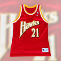 Dominique Wilkins 1993 Atlanta Hawks Red Champion Jersey 44