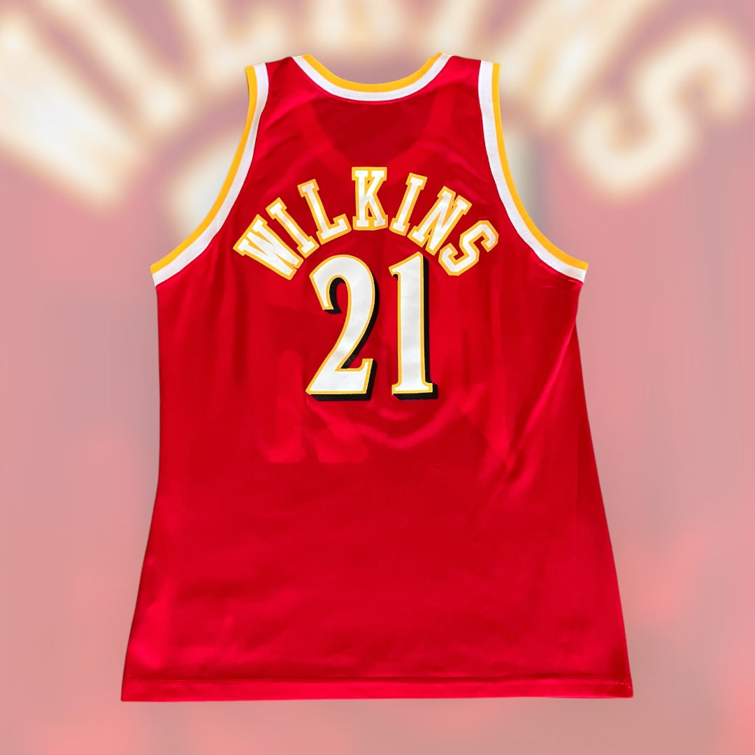 Dominique Wilkins 1993 Atlanta Hawks Red Champion Jersey 44