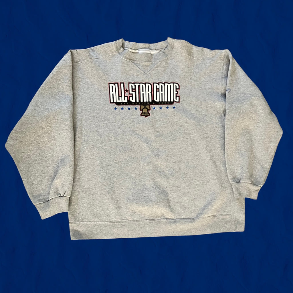 2002 Philadelphia NBA All Star Game Reebok Crewneck Sweater XL