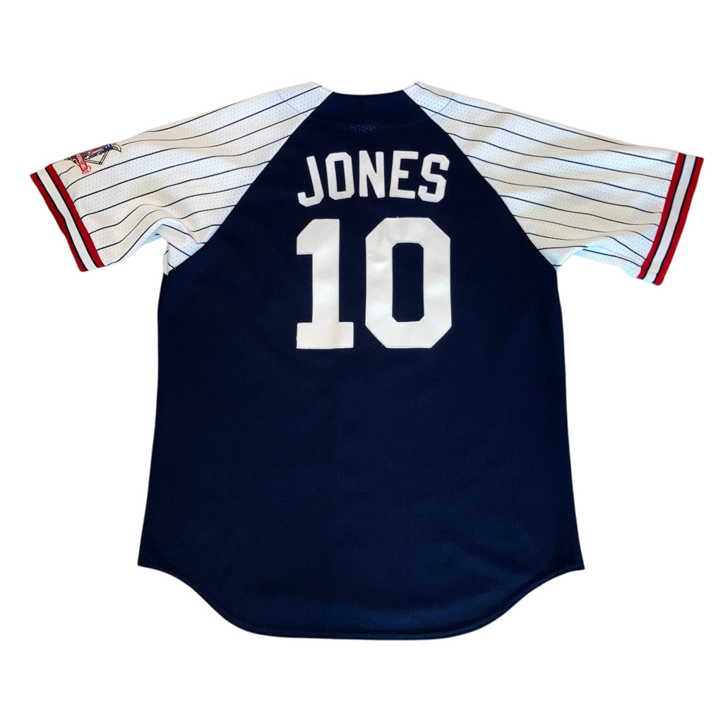 Chipper Jones 1998 Atlanta Braves 6584 Majestic Blue Jersey Large