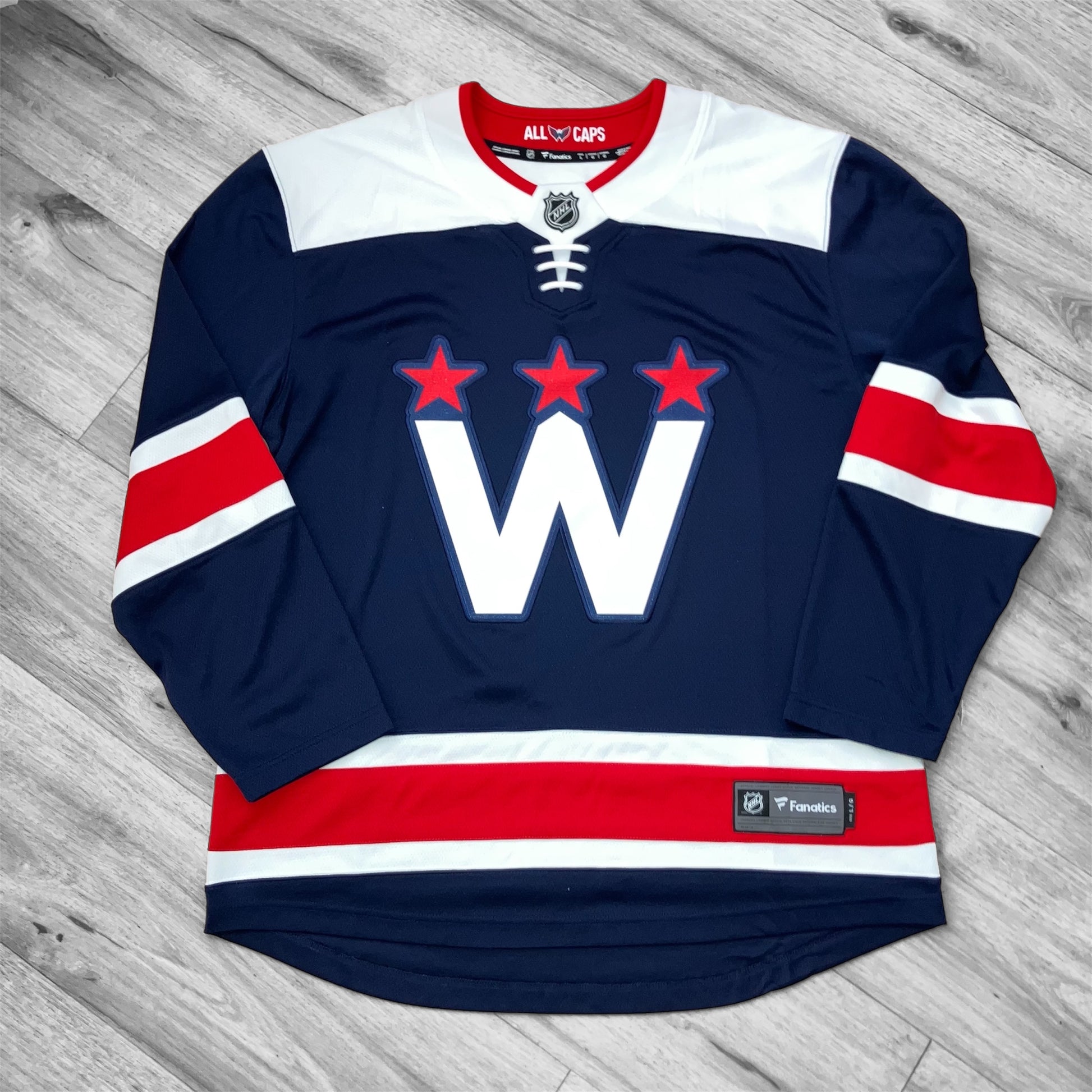 Washington Capitals Blue Alternate Fanatics Jersey Large