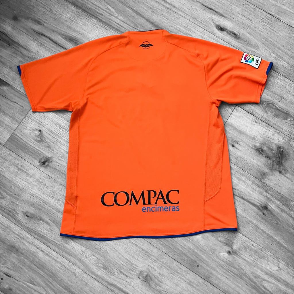 Valencia 2007/08 Orange Road Away Nike Jersey Large