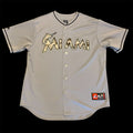 Miami Marlins Road Gray Camo Majestic Jersey XL