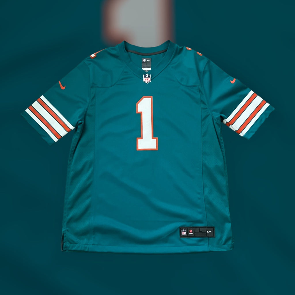Tua Tagovailoa Miami Dolphins Aqua Throwback Nike Jersey Large