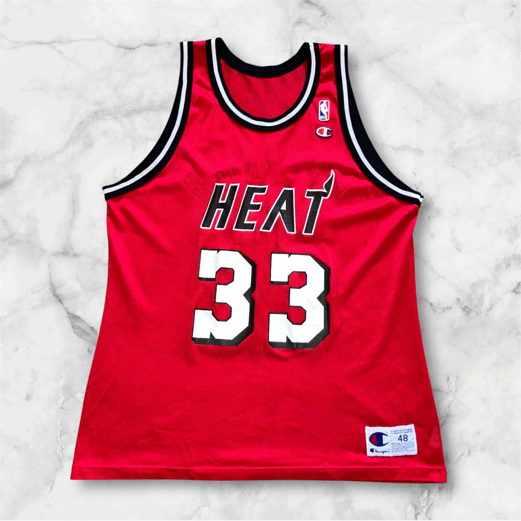 Alonzo Mourning Miami Heat Red Alternate Champion Jersey 48