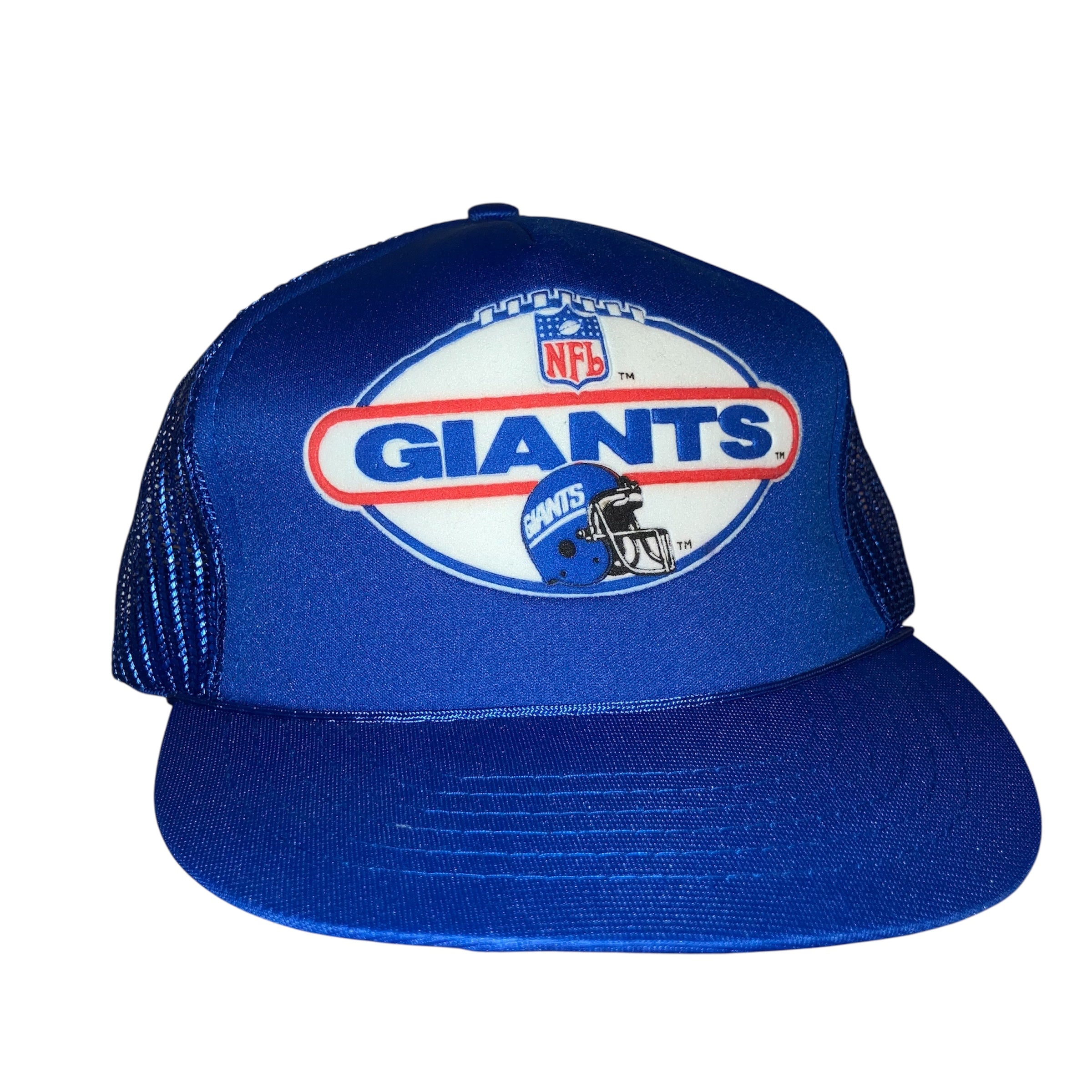New York Giants Drew Pearson Blue Trucker Rope Snapback Hat VTG