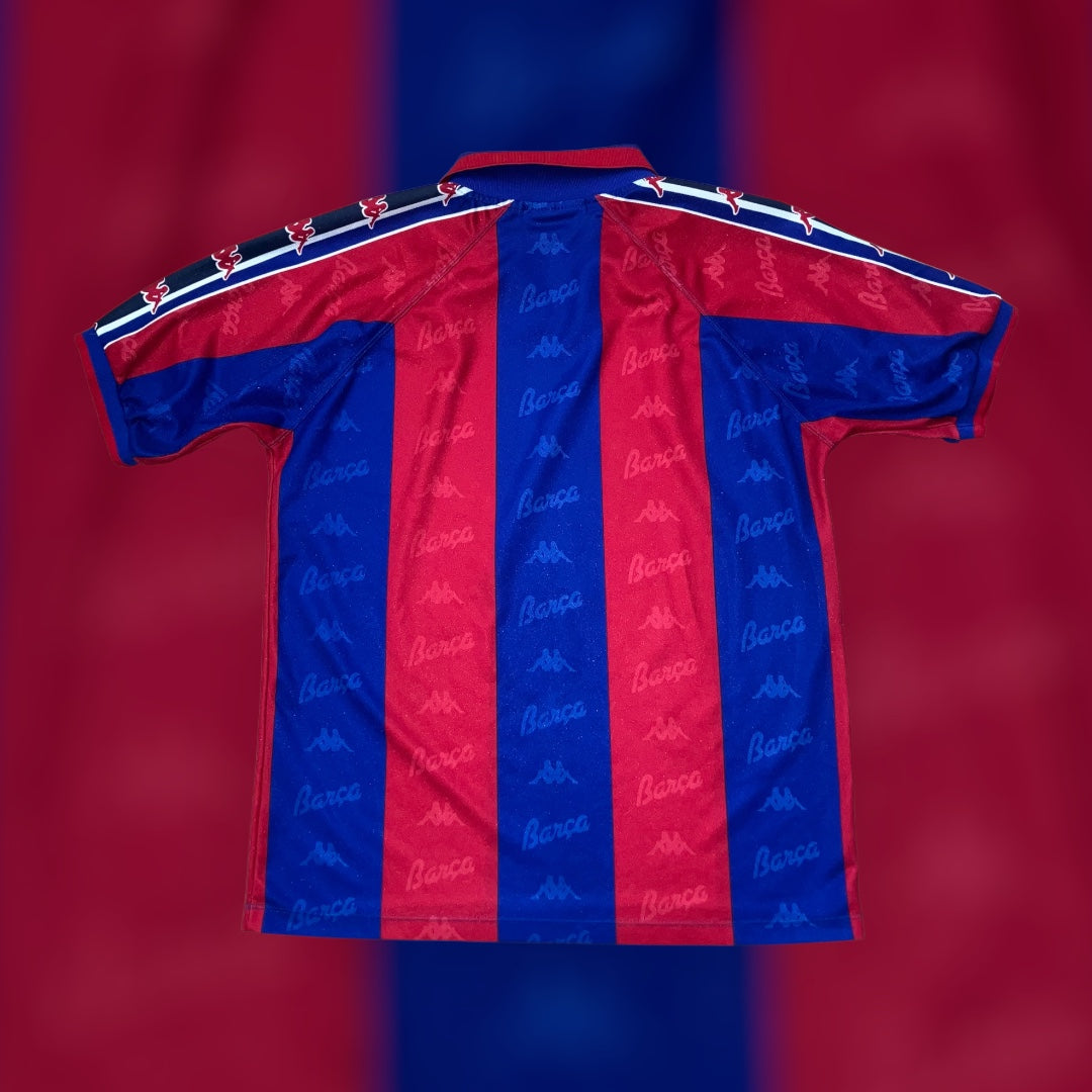 Barcelona 1995/97 Home Stripe Kappa Jersey Men Medium