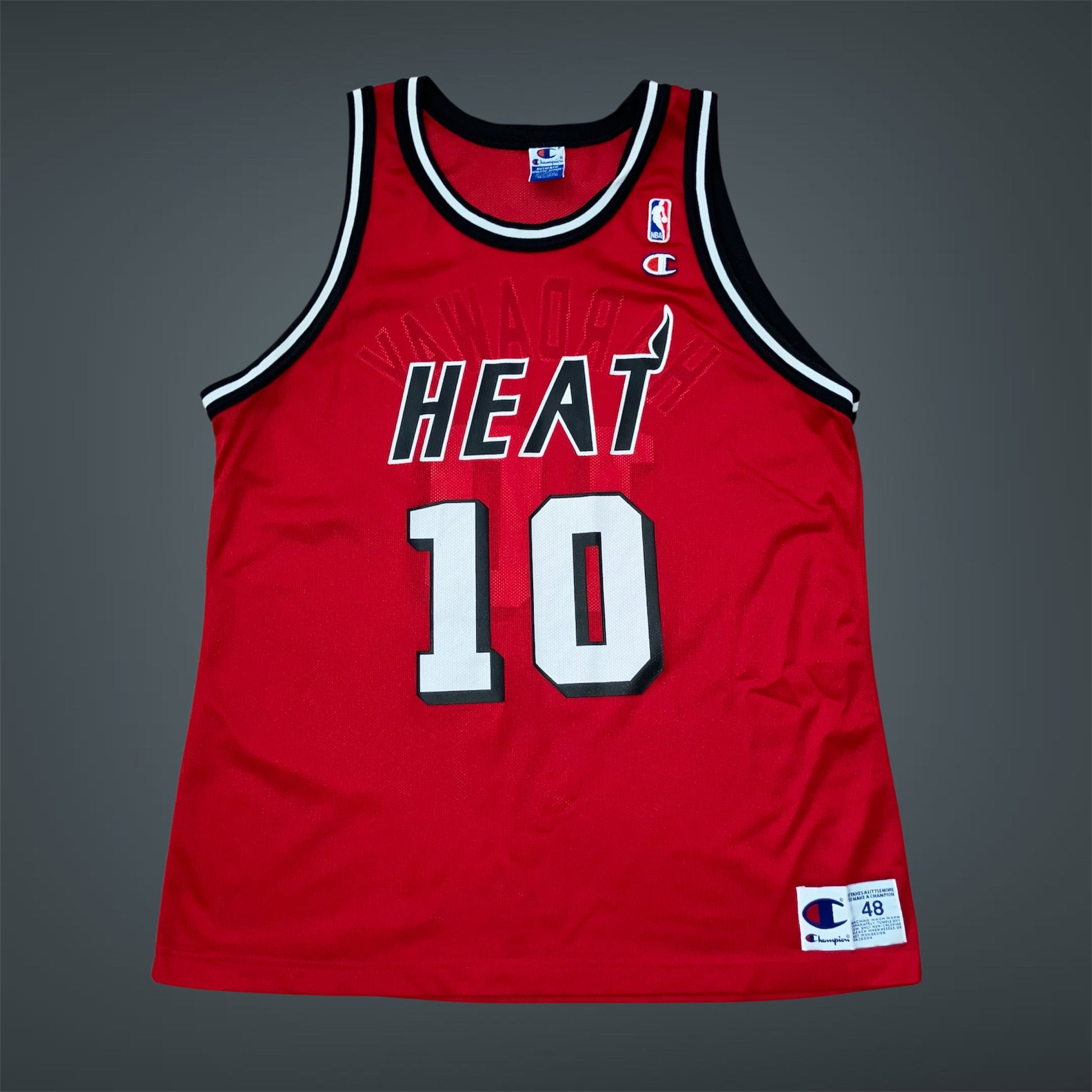 Tim Hardaway Miami Heat Red Alternate Champion Jersey 48