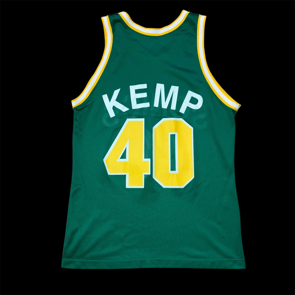 Shawn Kemp Seattle Supersonics Green Champion Jersey 44