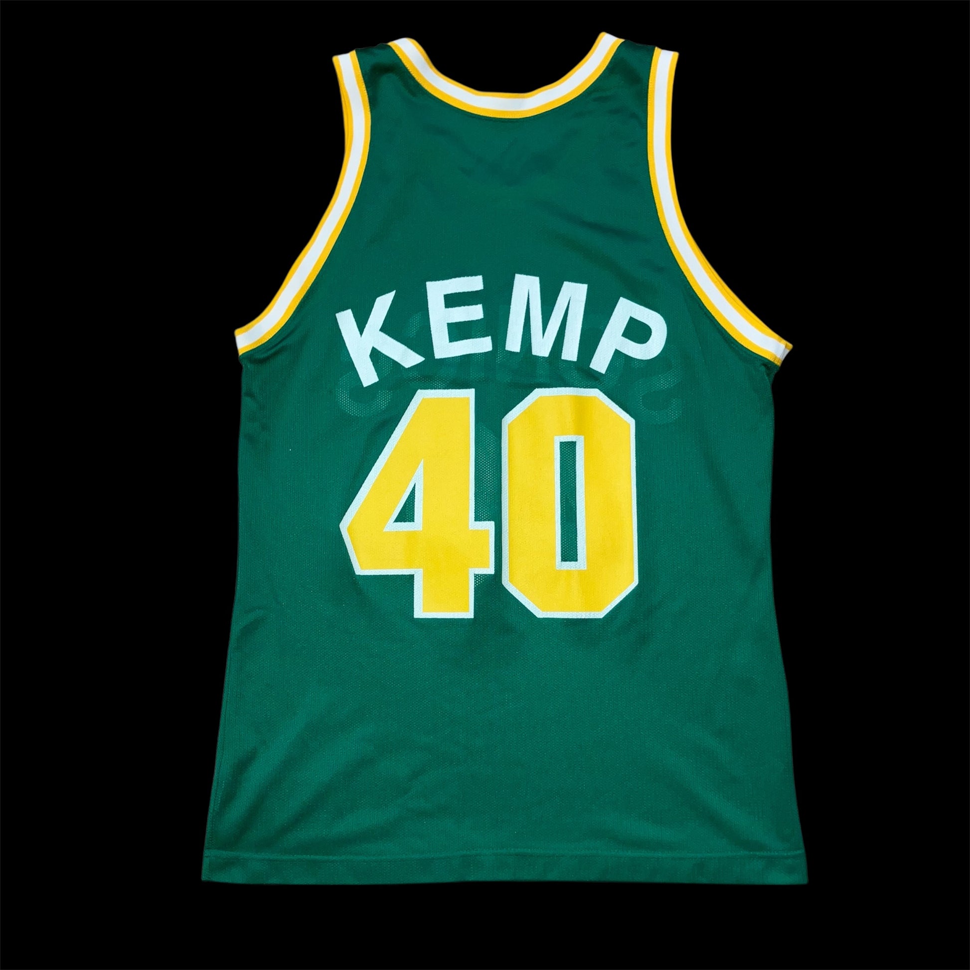 Shawn Kemp Seattle Supersonics Green Champion Jersey 44