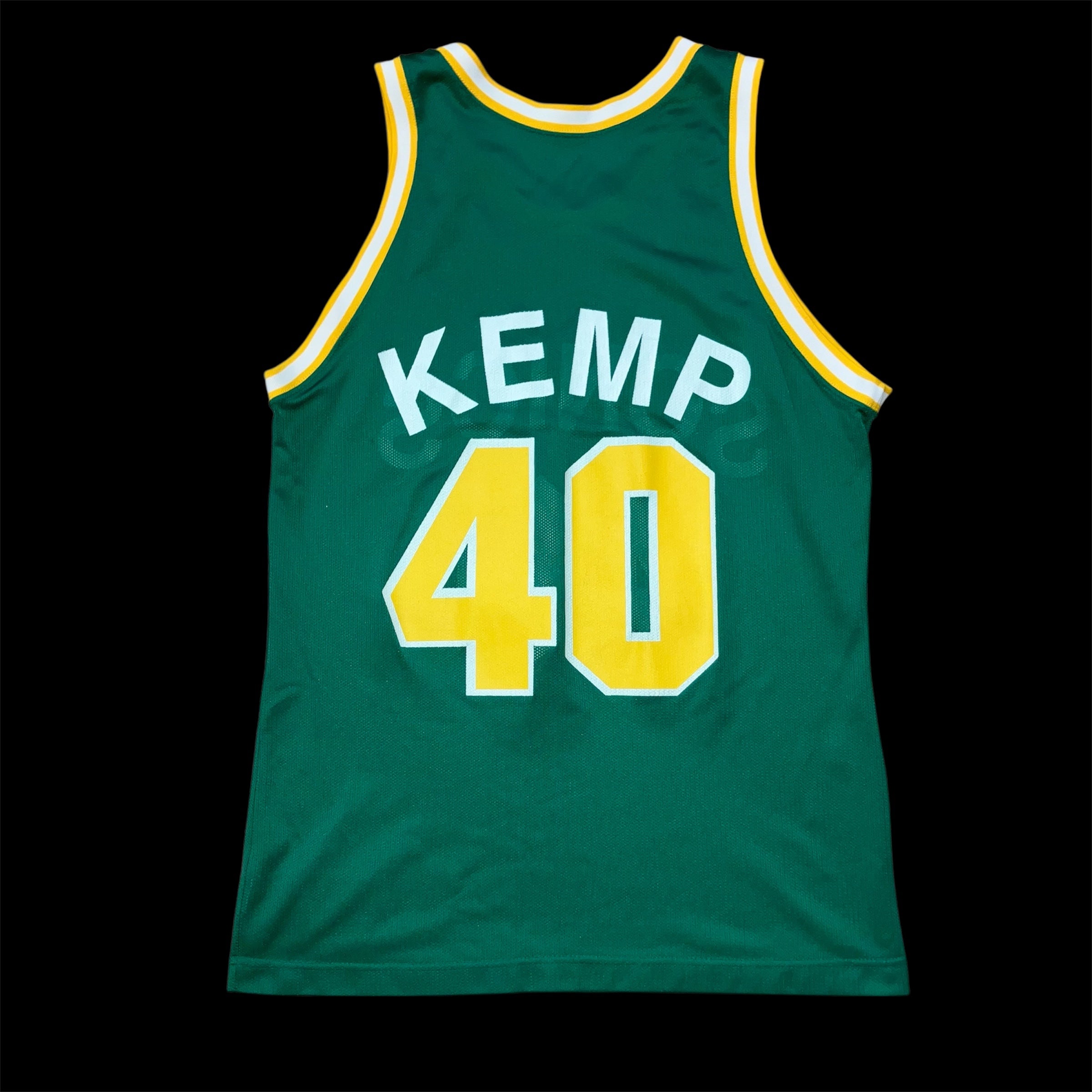 Shawn Kemp Seattle Supersonics Green Champion Jersey 44