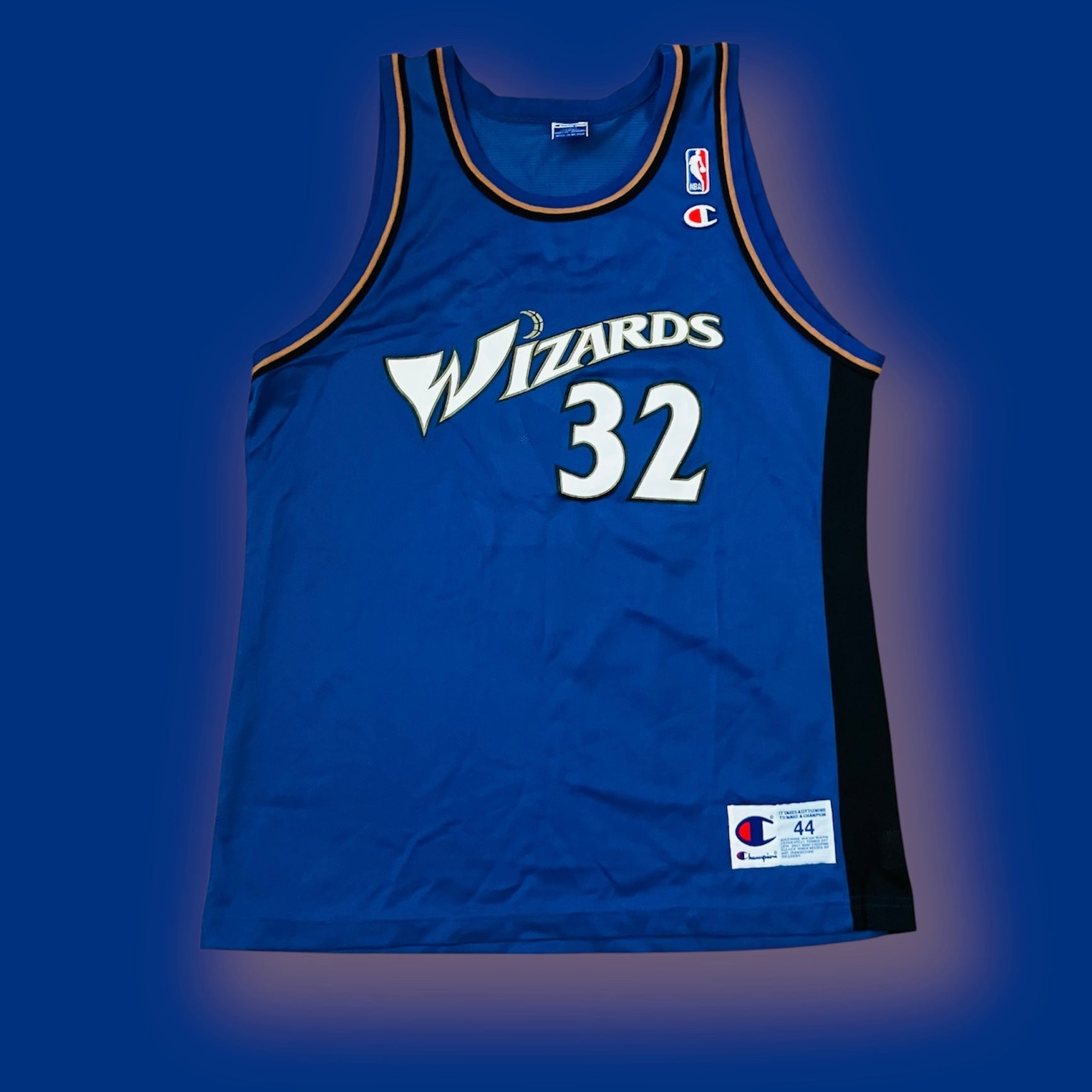 Rip Hamilton Washington Wizards Blue Champion Jersey 44
