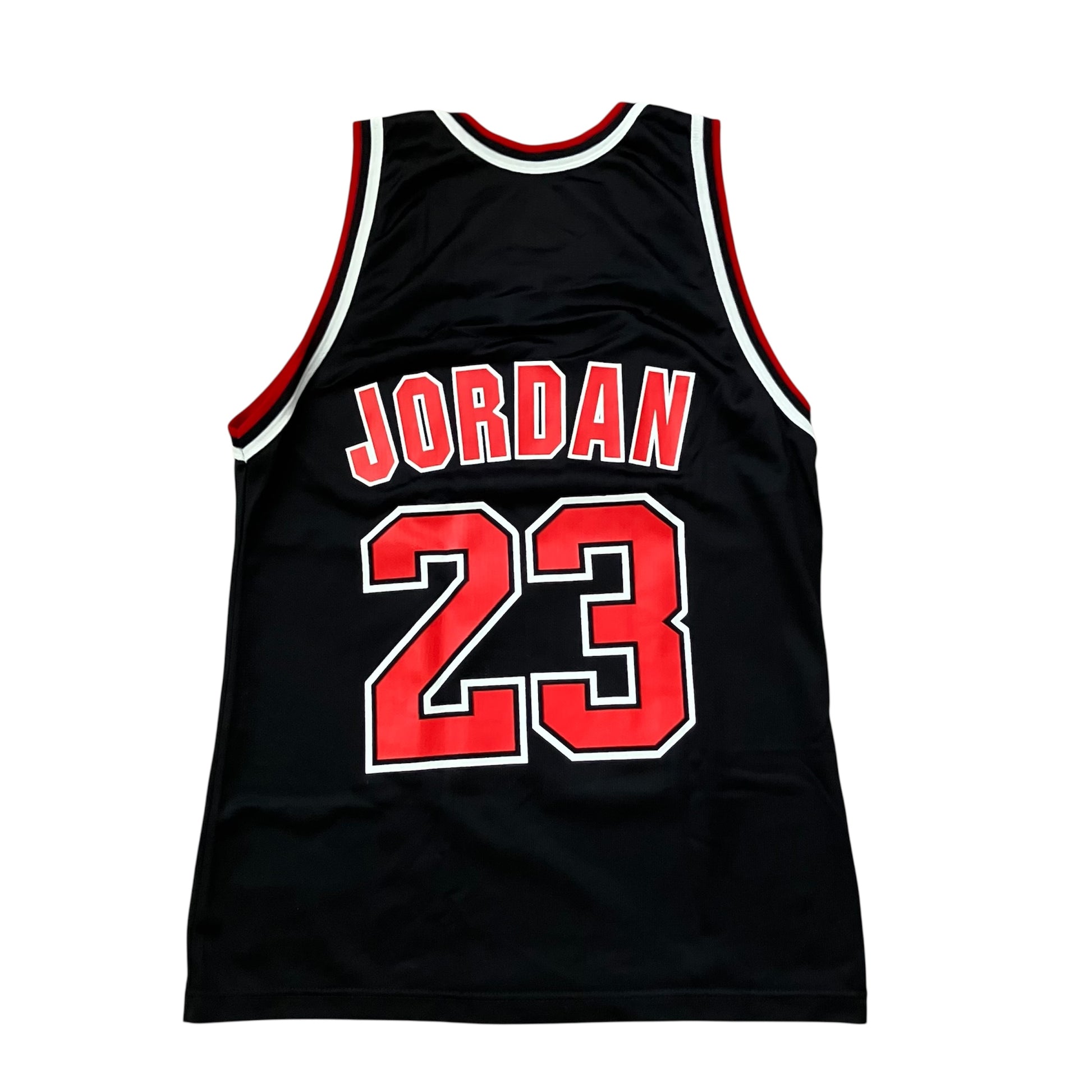 Michael Jordan Chicago Bulls Black Champion Jersey 40