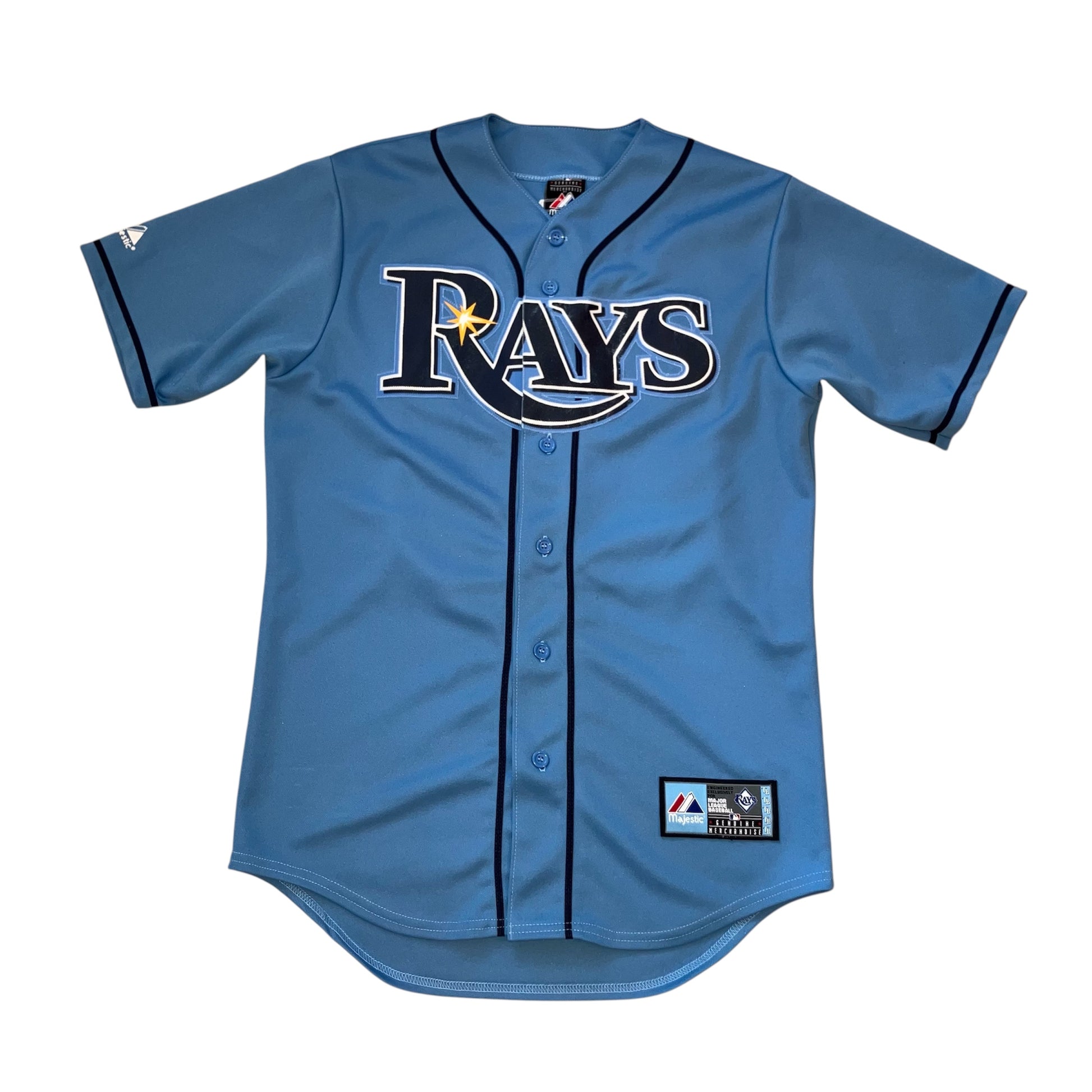 Jeremy Hellickson Tampa Bay Rays Alternate Blue Majestic Jersey Small