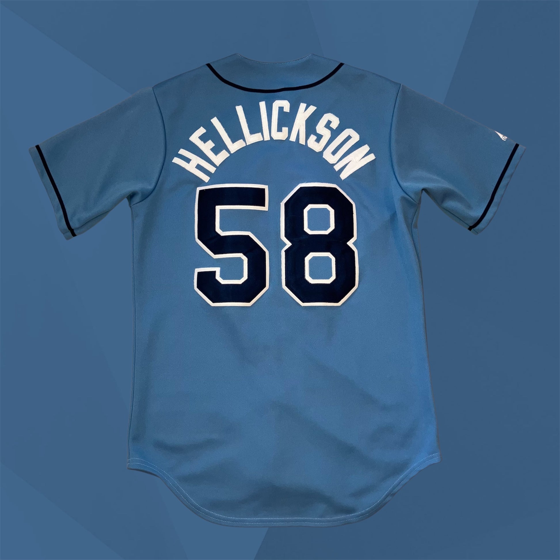Jeremy Hellickson Tampa Bay Rays Alternate Blue Majestic Jersey Small
