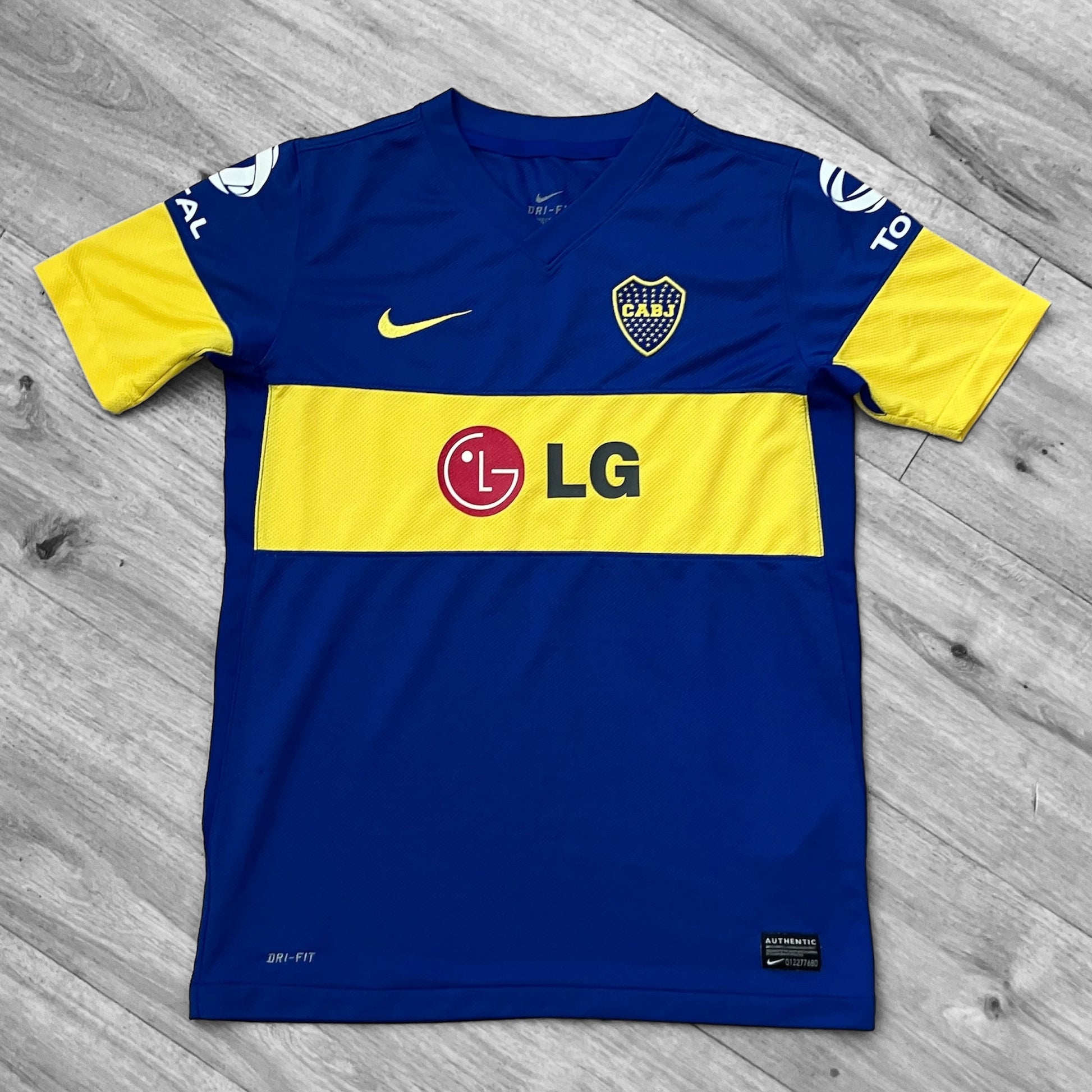 Boca Juniors Kids 2011 Blue Home Nike Jersey Large Argentina