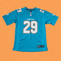 Minkah Fitzpatrick Kids Miami Dolphins Aqua Nike Jersey Large