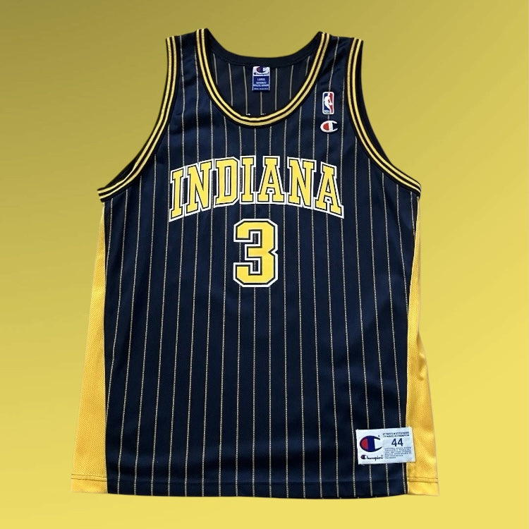 Al Harrington Indiana Pacers Pinstripe Champion Jersey 44