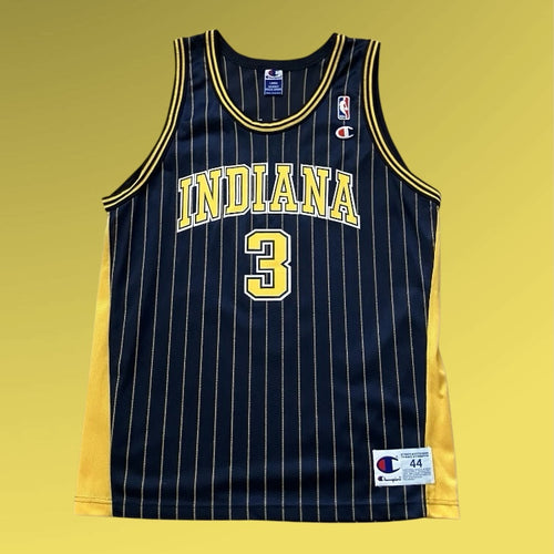 Al Harrington Indiana Pacers Pinstripe Champion Jersey 44