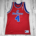 Chris Webber 1996 Washington Bullets Red Champion Jersey Large